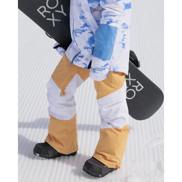 ROXY CHLOE KIM WOMEN'S LARGE / WOODROSE TECHNICAL SKI SNOWBOARD WINTER PANTS - Picture 3 of 10